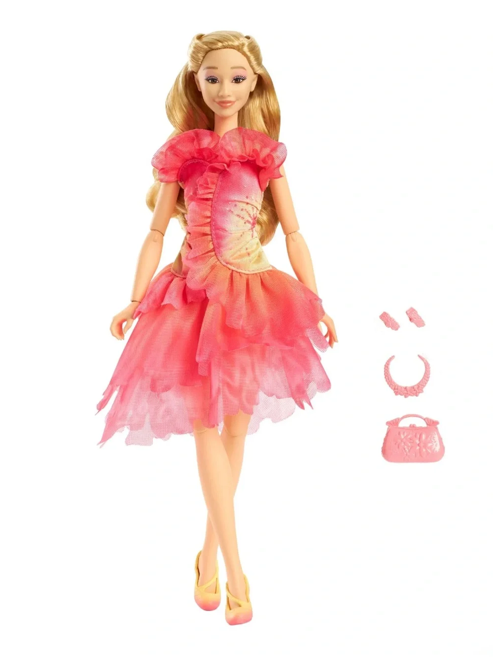 Wicked Glinda Fashion Doll with Pink Dress Clutch Bag & Necklace *NEW*